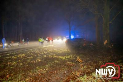 Drie gewonden bij eenzijdig ongeval Soerelseweg N795 Epe. - © NWVFoto.nl