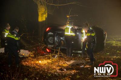 Drie gewonden bij eenzijdig ongeval Soerelseweg N795 Epe. - © NWVFoto.nl