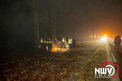 Drie gewonden bij eenzijdig ongeval Soerelseweg N795 Epe. - © NWVFoto.nl