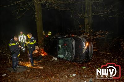 Drie gewonden bij eenzijdig ongeval Soerelseweg N795 Epe. - © NWVFoto.nl