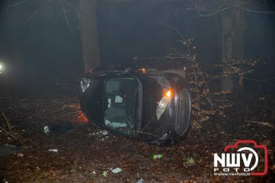 Drie gewonden bij eenzijdig ongeval Soerelseweg N795 Epe. - © NWVFoto.nl