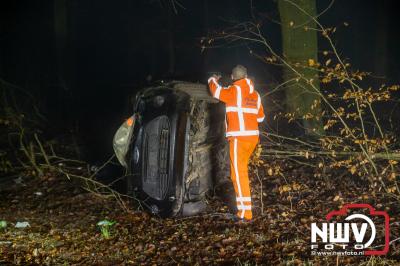 Drie gewonden bij eenzijdig ongeval Soerelseweg N795 Epe. - © NWVFoto.nl