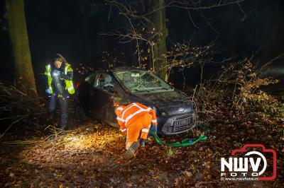 Drie gewonden bij eenzijdig ongeval Soerelseweg N795 Epe. - © NWVFoto.nl