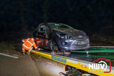 Drie gewonden bij eenzijdig ongeval Soerelseweg N795 Epe. - © NWVFoto.nl