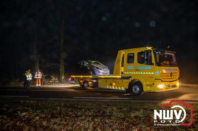 Drie gewonden bij eenzijdig ongeval Soerelseweg N795 Epe. - © NWVFoto.nl