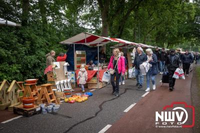 Weer of geen weer: Vlooienmarkt op ’t Harde trekt volop publiek. - © NWVFoto.nl