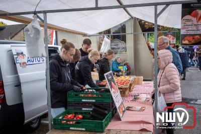 Weer of geen weer: Vlooienmarkt op ’t Harde trekt volop publiek. - © NWVFoto.nl