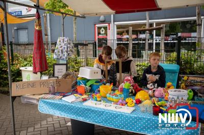 Weer of geen weer: Vlooienmarkt op ’t Harde trekt volop publiek. - © NWVFoto.nl