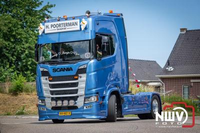 TruckRun Noord West Veluwe. Vrachtwagens Beleving en Sfeer vanaf het Jan Bakker terrein in Wezep. - © NWVFoto.nl