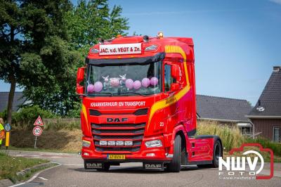 TruckRun Noord West Veluwe. Vrachtwagens Beleving en Sfeer vanaf het Jan Bakker terrein in Wezep. - © NWVFoto.nl