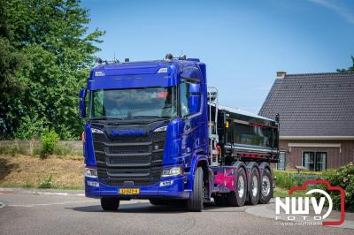 TruckRun Noord West Veluwe. Vrachtwagens Beleving en Sfeer vanaf het Jan Bakker terrein in Wezep. - © NWVFoto.nl