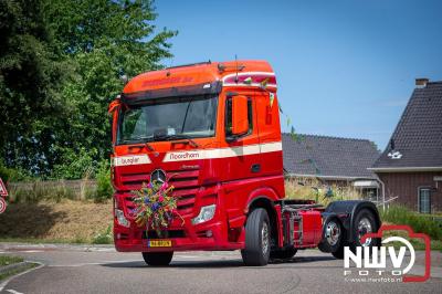 TruckRun Noord West Veluwe. Vrachtwagens Beleving en Sfeer vanaf het Jan Bakker terrein in Wezep. - © NWVFoto.nl