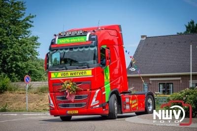 TruckRun Noord West Veluwe. Vrachtwagens Beleving en Sfeer vanaf het Jan Bakker terrein in Wezep. - © NWVFoto.nl