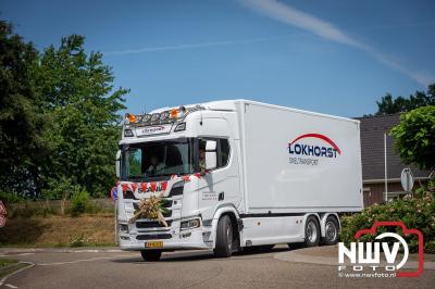 TruckRun Noord West Veluwe. Vrachtwagens Beleving en Sfeer vanaf het Jan Bakker terrein in Wezep. - © NWVFoto.nl