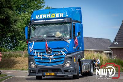 TruckRun Noord West Veluwe. Vrachtwagens Beleving en Sfeer vanaf het Jan Bakker terrein in Wezep. - © NWVFoto.nl