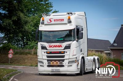 TruckRun Noord West Veluwe. Vrachtwagens Beleving en Sfeer vanaf het Jan Bakker terrein in Wezep. - © NWVFoto.nl