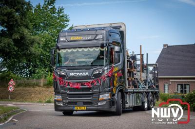TruckRun Noord West Veluwe. Vrachtwagens Beleving en Sfeer vanaf het Jan Bakker terrein in Wezep. - © NWVFoto.nl
