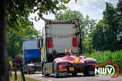 TruckRun Noord West Veluwe. Vrachtwagens Beleving en Sfeer vanaf het Jan Bakker terrein in Wezep. - © NWVFoto.nl