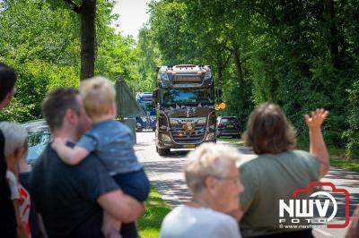 TruckRun Noord West Veluwe. Vrachtwagens Beleving en Sfeer vanaf het Jan Bakker terrein in Wezep. - © NWVFoto.nl