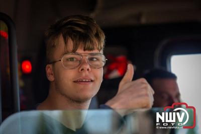 TruckRun Noord West Veluwe. Vrachtwagens Beleving en Sfeer vanaf het Jan Bakker terrein in Wezep. - © NWVFoto.nl