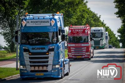 TruckRun Noord West Veluwe. Vrachtwagens Beleving en Sfeer vanaf het Jan Bakker terrein in Wezep. - © NWVFoto.nl