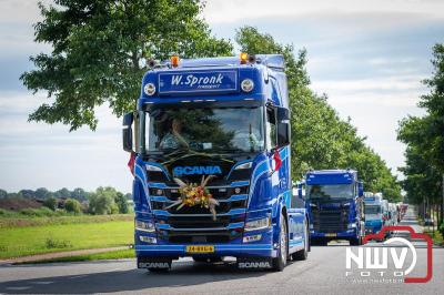 TruckRun Noord West Veluwe. Vrachtwagens Beleving en Sfeer vanaf het Jan Bakker terrein in Wezep. - © NWVFoto.nl