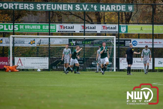 De wedstrijd sv 't Harde tegen de Oldebroeker buurman Owios werd op eigen veld gewonnen door 't Harde met 1-0 - &copy; NWVFoto.nl