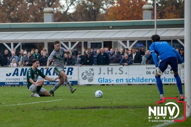 De wedstrijd sv 't Harde tegen de Oldebroeker buurman Owios werd op eigen veld gewonnen door 't Harde met 1-0 - &copy; NWVFoto.nl