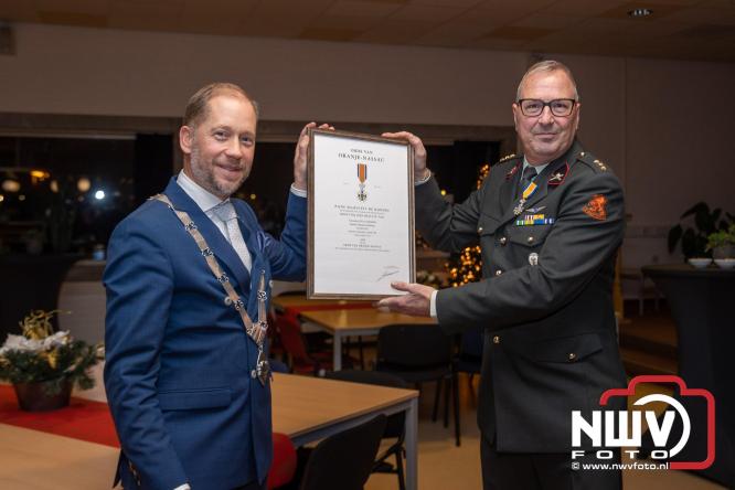 Manfred Monsees uit ’t Harde is donderdag onderscheiden als Lid in de Orde van Oranje-Nassau - &copy; NWVFoto.nl
