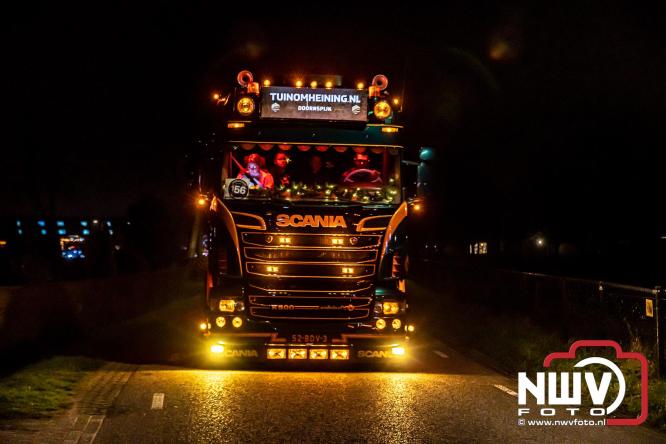 Lichtjestour Elburg in Doornspijk voortijdig gestaakt na ongeval in Nunspeet. - &copy; NWVFoto.nl