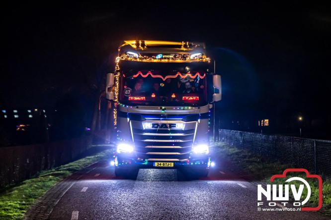 Lichtjestour Elburg in Doornspijk voortijdig gestaakt na ongeval in Nunspeet. - &copy; NWVFoto.nl