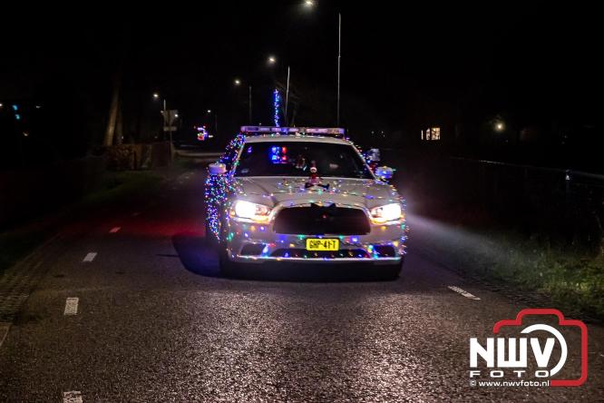 Lichtjestour Elburg in Doornspijk voortijdig gestaakt na ongeval in Nunspeet. - &copy; NWVFoto.nl