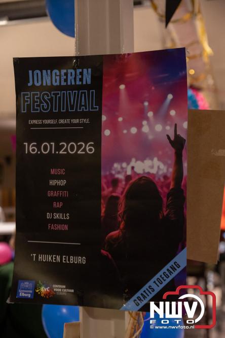 Eerste Jongerenfestival in MFC ’t Huiken Elburg direct een hit onder jongeren. - &copy; NWVFoto.nl