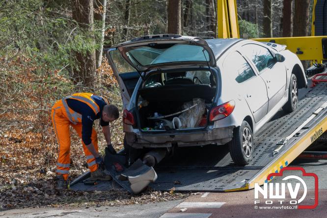 Bestuurder aangehouden na eenzijdig ongeval op Elburgerweg N309 hmp 44.6 Epe. - &copy; NWVFoto.nl