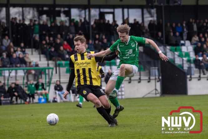 Owios behoud de eerste plaats in de 3 klasse N door de 3-0 overwinning thuis tegen vv Heerde. - &copy; NWVFoto.nl