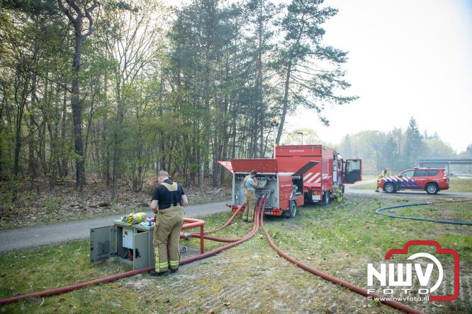 Honderden brandweerlieden bestrijden natuurbrand op de Doornspijkse Heide bij 't Harde. - &copy; NWVFoto.nl