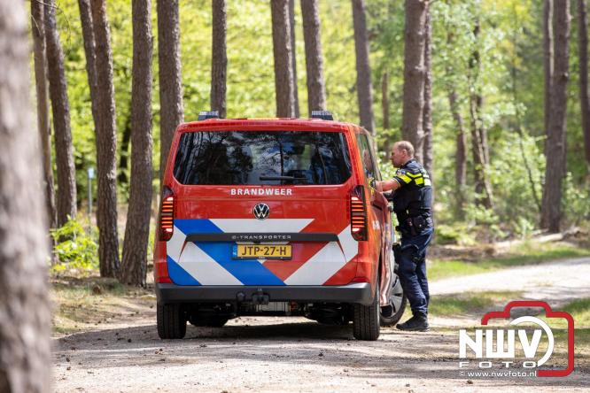 Kleine natuurbrand op oude brand lokatie ASK Noorderweg Nunspeet - &copy; NWVFoto.nl