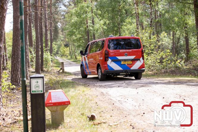 Kleine natuurbrand op oude brand lokatie ASK Noorderweg Nunspeet - &copy; NWVFoto.nl