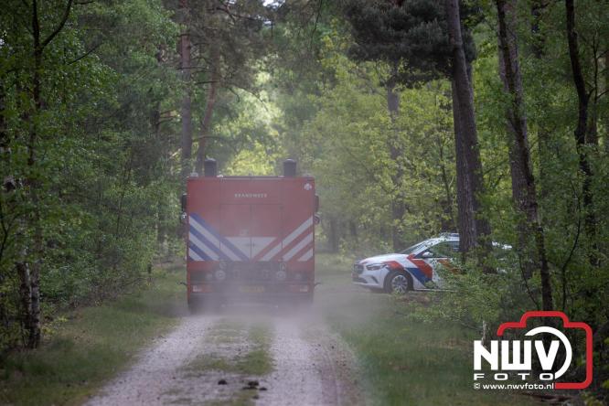 Kleine natuurbrand op oude brand lokatie ASK Noorderweg Nunspeet - &copy; NWVFoto.nl