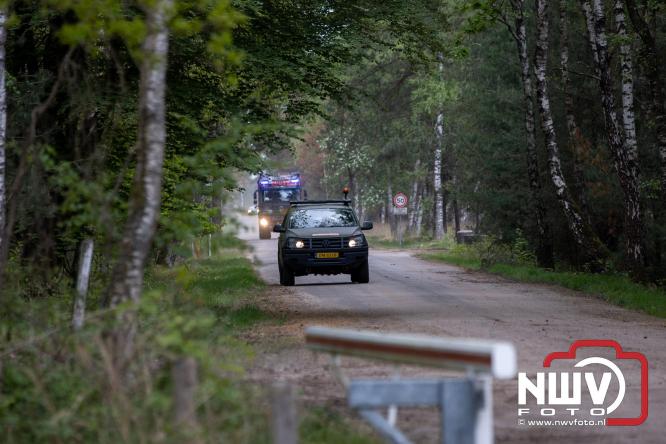 Kleine natuurbrand op oude brand lokatie ASK Noorderweg Nunspeet - &copy; NWVFoto.nl