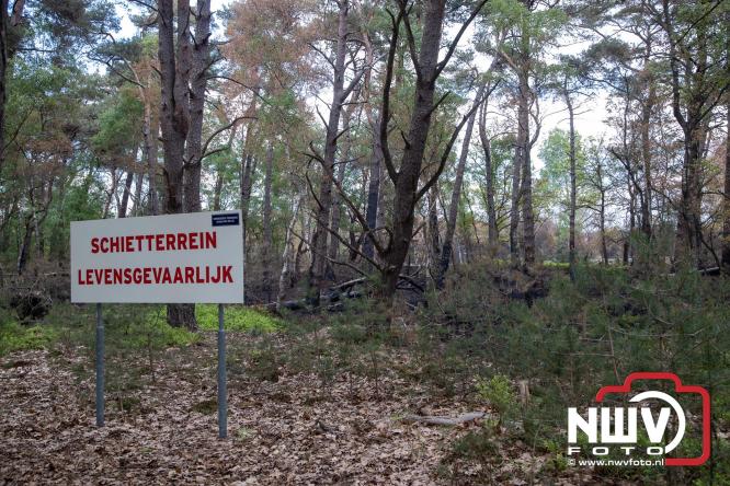 Kleine natuurbrand op oude brand lokatie ASK Noorderweg Nunspeet - &copy; NWVFoto.nl
