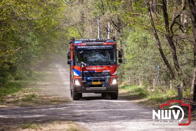 Kleine natuurbrand op oude brand lokatie ASK Noorderweg Nunspeet - &copy; NWVFoto.nl