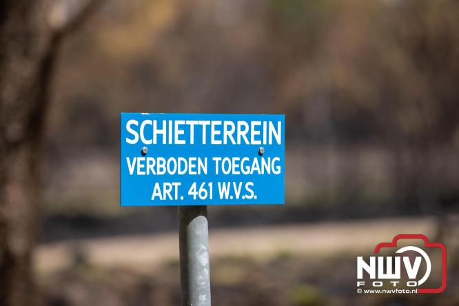Kleine natuurbrand op oude brand lokatie ASK Noorderweg Nunspeet - &copy; NWVFoto.nl