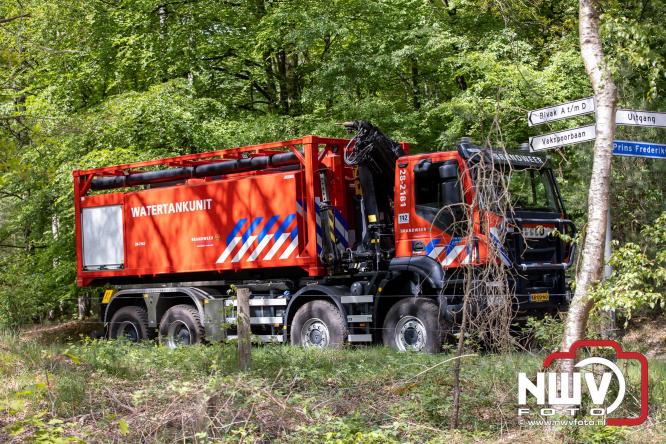 Kleine natuurbrand op oude brand lokatie ASK Noorderweg Nunspeet - &copy; NWVFoto.nl