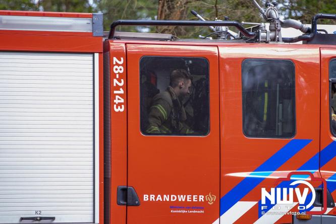 Kleine natuurbrand op oude brand lokatie ASK Noorderweg Nunspeet - &copy; NWVFoto.nl
