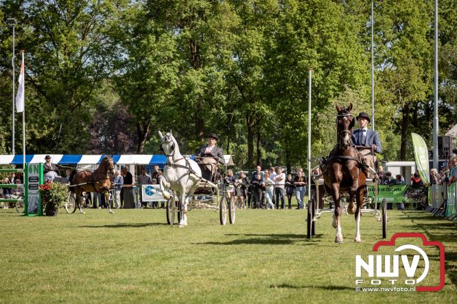 Tuigpaarden stelen de show tijdens sfeervol concours op De Haere in Doornspijk. - &copy; NWVFoto.nl