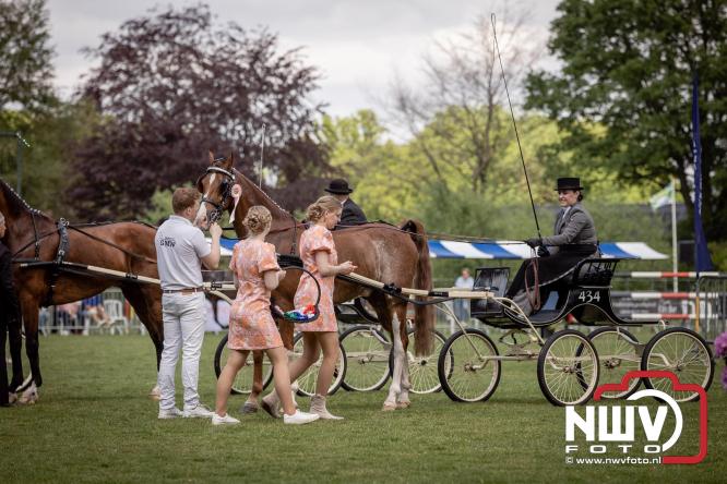Tuigpaarden stelen de show tijdens sfeervol concours op De Haere in Doornspijk. - &copy; NWVFoto.nl