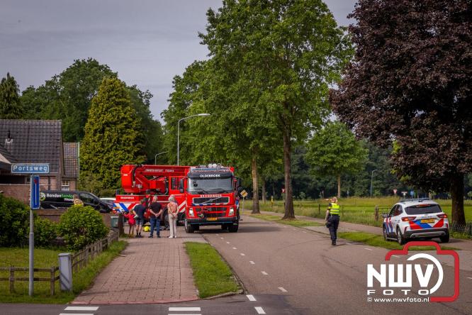 Kortsluiting mogelijk oorzaak van beginnende plafond brand Bovenheigraaf Wezep. - &copy; NWVFoto.nl