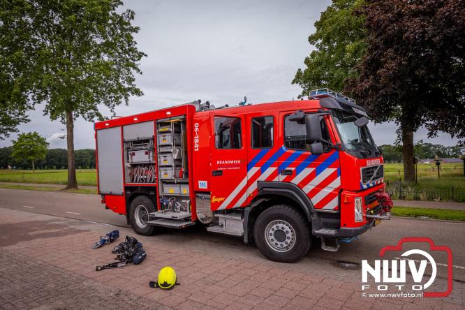 Kortsluiting mogelijk oorzaak van beginnende plafond brand Bovenheigraaf Wezep. - &copy; NWVFoto.nl