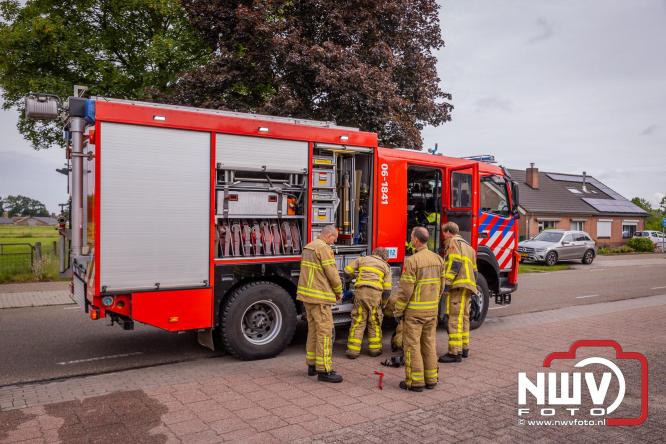 Kortsluiting mogelijk oorzaak van beginnende plafond brand Bovenheigraaf Wezep. - &copy; NWVFoto.nl